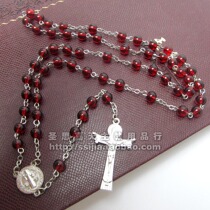 Rosary Rosary-Glass Rosary 6mm Red