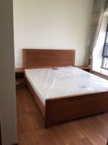 All Myanmar teak solid wood bed