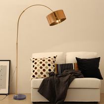 2019 New floor lamp living room bedroom simple modern floor lamp fishing lamp European fashion remote control led