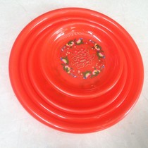 Red wedding celebration supplies Plastic tray Teaching disc Fruit disc Round multi-size