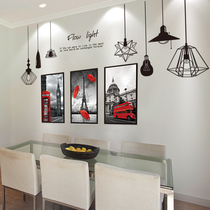 Dining room living room layout decoration stickers wall stickers Nordic decorative painting dormitory student bedroom bedroom bedroom wallpaper self-adhesive