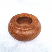 Natural Coconut Wood Finely Carved Ashtrays Wood Round Smoke Cylinder Solid Wood Engraved Ashtrays Bowl Body Type Ashtrays