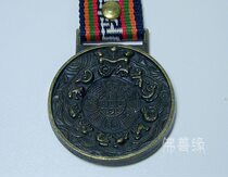 Tibetan body guard waist brand Brass Zodiac nine palaces Bagua pendant diameter 3 3 cm evil spirits Feng Shui tag