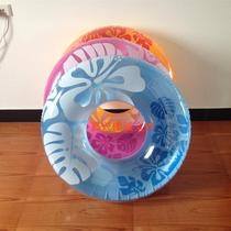 INTEX hibiscus flower three-color swimming ring 59251 adult life buoy floating ring adult thick swimming ring