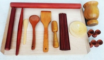 Shaanxi Binxian kitchen utensils set gift box special high-end kitchen kit gift box fifteen sets of high-end atmospheric solid wood
