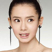 Qi Wei Tongan South Korean fashion long style stream Su earrings Exaggerated Earrings with three sets of earrings Ear Pendant Woman