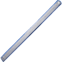 Del 8464 steel ruler 50cm scale ruler drawing steel metal ruler stainless steel ruler
