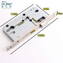 Stainless steel lock body fireproof door lock body lock fitting European Label fire lock body lock tongue lock core 55 * 72