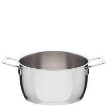 100% UK imports Alessi Casserole Pot mirror polished stainless steel saucepan stockpot 20cm