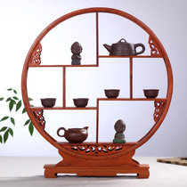 Haolinxuan Hongtan Bozu Frame Round Mahogany Treasure Frame Boutique Ancient Frame Antique Frame Home Decoration