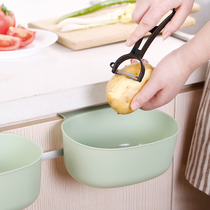  Frost Mountain kitchen storage box hanging large household lidless plastic desktop trash can door panel type debris bucket hanging basket