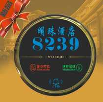 New design hotel Hotel custom door display number personality intelligent electronic doorbell switch do not disturb touch