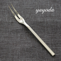 yayoda fruit fork two-tooth fork cake snack fork thickened stainless steel chivalry foreign trade export Germany
