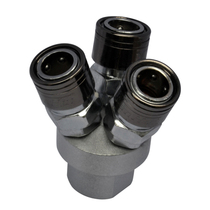 C-type three-fork pneumatic joint Quick three-way joint Air pump air compressor sub-plug Y-type three-plug trachea joint SMY