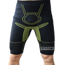 Mens and womens track and field sprint stretch pants Basketball leggings Cycling fitness five-point pants Quick-drying tight special