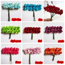 DIY Gift Box Packaging Decoration Rose Flower Accessories Small Flowers Delight Sugar Box Accessories Emulation Paper Flowers Sunflower Plum Flowers