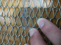  Carpet heating conveyor belt Stainless steel 201 heat-resistant mesh belt Metal spiral woven mesh chain Hebei supplier