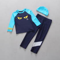 South Koreas new foreign trade childrens swimsuit Medium and large boys and childrens split swimsuit long-sleeved trousers sunscreen surfing suit