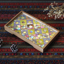 Yue Sen Live Yuanfang Zen Feng Shui tray) Original handmade tea tray snack tray small tray) Japanese-style one-person food