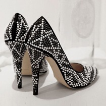 South Korea Light Extravagant Collage of Sexy Light Cooked Little Savory Artisanal custom Geometric Tattoo High Heel Shoes