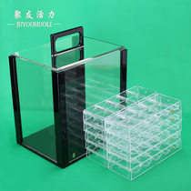 1000 pieces of transparent acrylic chip box chip box with 10 chips can hold 1000 pieces of 4CM chips
