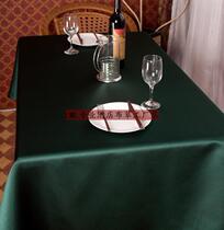 High-end Ink Green Light Satin Hotel Square Table Cloth room table Broom table Buding for a round table cloth art pure color