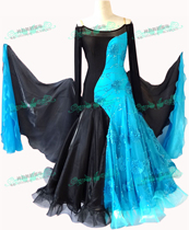 Shen Yun dance costume National standard dance skirt competition skirt New large swing ballroom dance skirt Luxury modern dance skirt dress M068