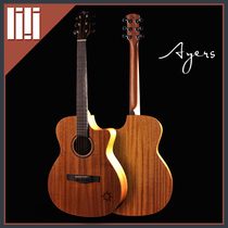 Guitar Square Vietnam Handmade Ayers Ayers O-03C Full Single Folk Acoustic Guitar