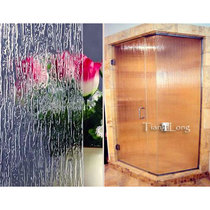 Rain flower-three-dimensional embossed glass translucent tempered glass partition doors and windows furniture cabinet door process manufacturers custom