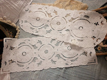 Hand embroidered flowers full of heavy work buckle lock hollowed-out table flag table cloth tray cushion dining cushion tea table cover towels foreign trade cloth art draw