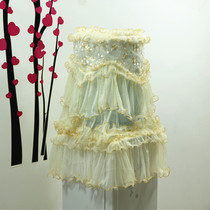 Drinking water cover dust cover two-piece bucket cover modern European cover cloth lace home fashion Korean style