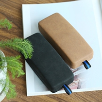 Retro glasses box female Korean small fresh boys creative personality eye box Simple sunglasses box Female portable