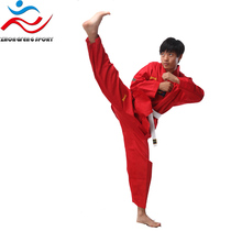 Childrens adult taekwondo clothing Red Blue Black Belt uniform coaching uniform mesh design striped Road clothing