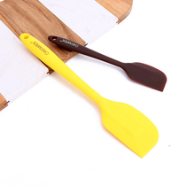 Learn kitchen silicone spatula Cream cake spatula High temperature resistant spatula integrated stirring scraper baking tool