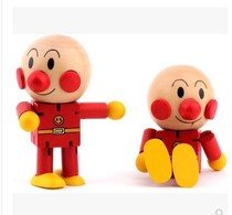 Foreign trade original single Japanese variety cartoon Bread Anpanman doll Wooden joint doll doll Childrens puzzle