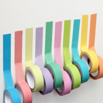 Japan and paper hand tear tape hand account tape write solid color diary decoration DIY creative color whole roll
