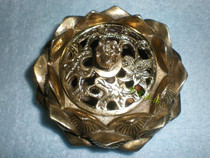 Pure copper large lotus incense burner copper incense burner copper incense burner antique copper aromatherapy copper lotus incense burner