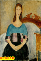 Italian Painting Master Modi Riani HD characters Oil Painting material 40 Decorative Drawing Material Q