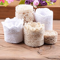 Rice white hollowed-out lace accessories handmade table cloth lace cloth art material lace floral lace sofa curtains lace up