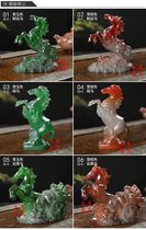 Purple sand ornaments tea pet color-changing tea pet color-changing resin to jade color-changing ornaments tea pet ornaments tea pet tea tray