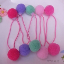 Childrens hair rope head jewelry sweet and cute hair ball baby Hairband girl head rope pony tail rubber band Little Girl