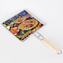 Grill utensils BBQ net baking plate small four hamburger net hamburger clip barbecue board mesh clip
