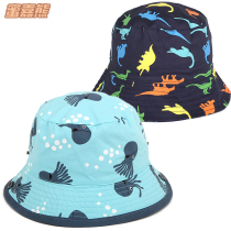 Childrens hats spring and autumn boys baby sun hats baby sun hats children fisherman hats basin hats sunshade sunscreen Cotton