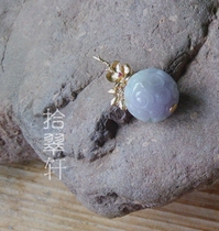 (ten Cuxuan) 18K gold spring with colorful emerald pendant capable of turning Oh ~