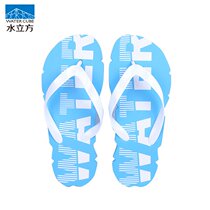Water Cube counter Flip-flops summer non-slip flat bottom English letter rubber bottom women beach slippers