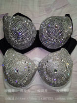 AAA Diamond nightclub bar ds rhinestone performance costume female singer dj stage suit with lead dance rhinestone bra bra