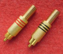 The RCA Gold-plated signal plug (lotus plug) produced in the early years can be equipped with 7mm diameter signal wire