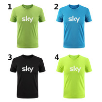 Outdoor sports SKY team version cycling clothing quick-drying T-shirt short-sleeved top mens and womens running sportswear