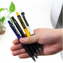 Del 6505 Press Ballpoint Pen Office Ball Pen Oil Pen 0 7mm Blue Press Ballpoint Pen