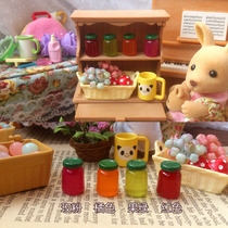 1:12 House food play scene accessories-Jam bottle set (food play bulk)